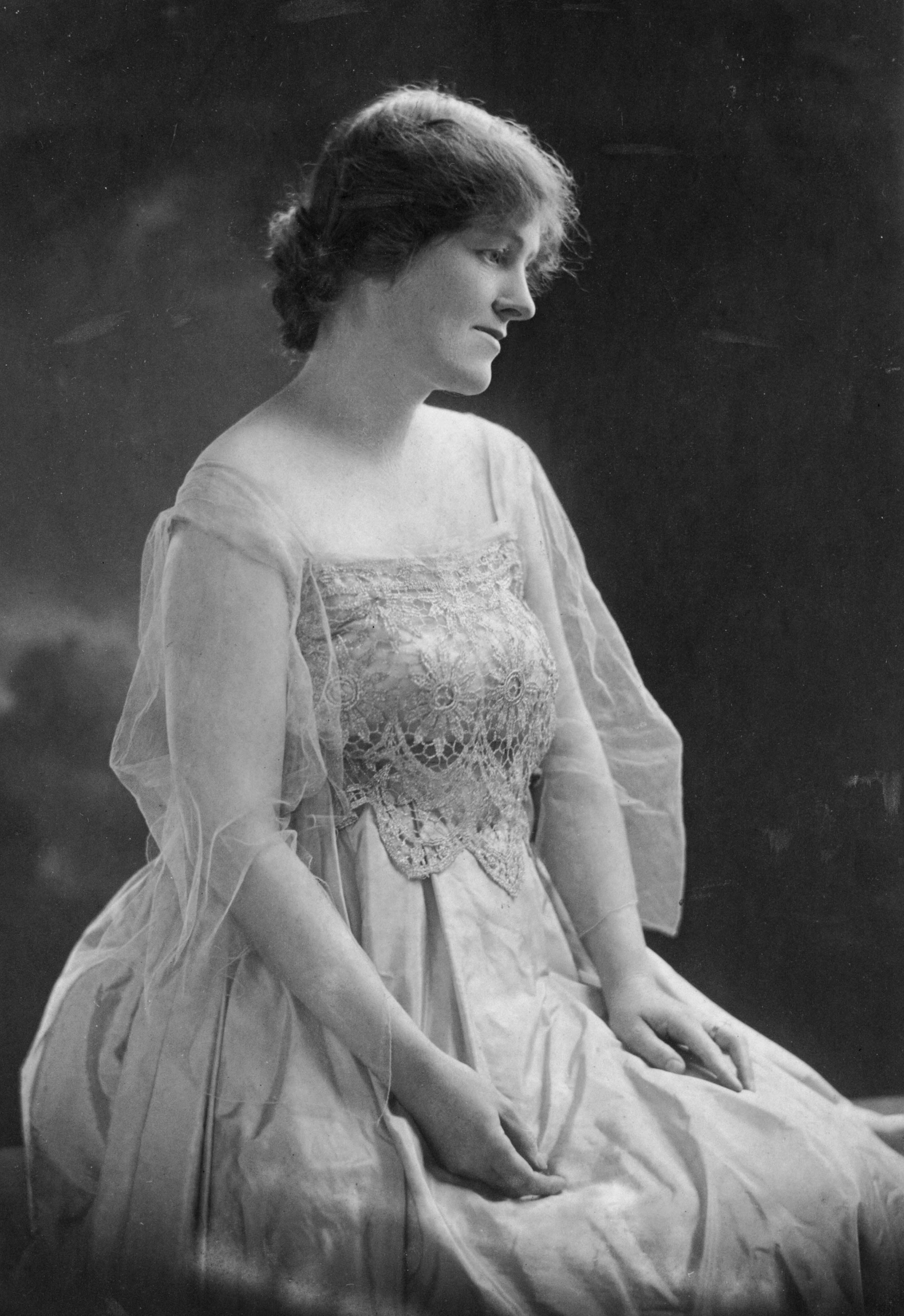 Portrait of Lyndon B. Johnson's mother, Rebekah Baines Johnson, in 1917.