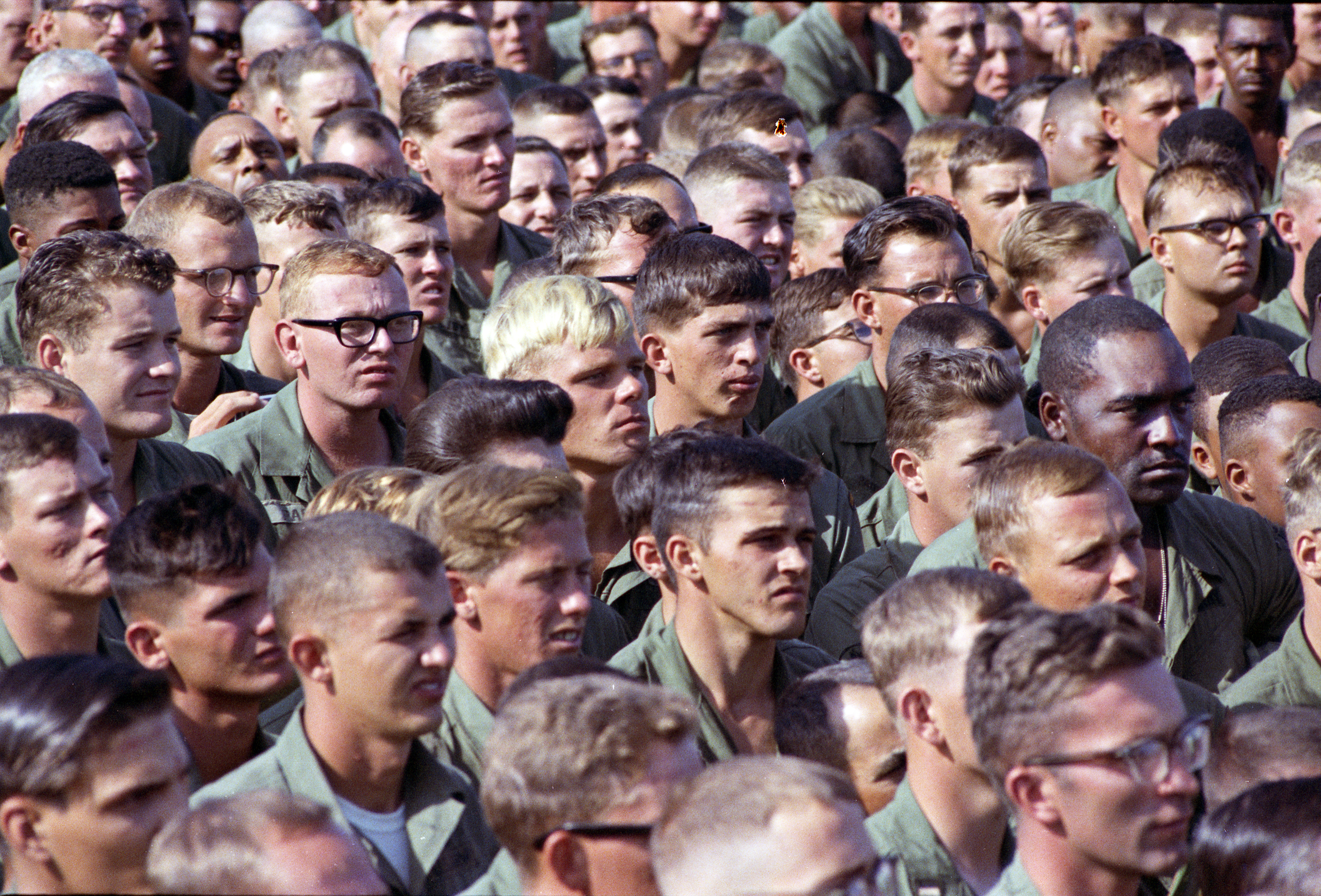 President Johnson's Second and Final Visit to Cam Ranh Bay in South Vietnam. LBJ Library photo by Yoichi Okamoto #C8050-36.