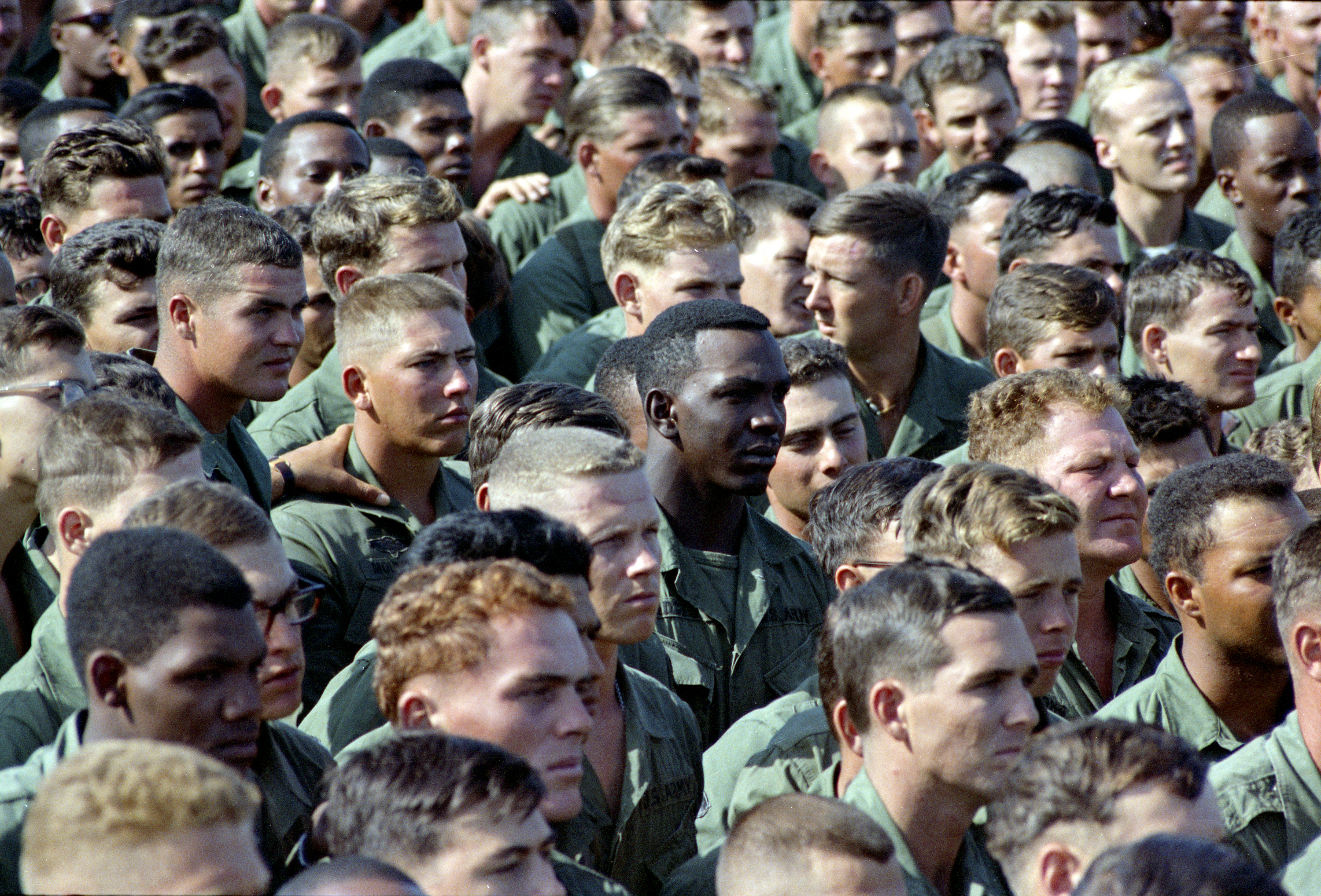 President Johnson's Second and Final Visit to Cam Ranh Bay in South Vietnam. LBJ Library photo by Yoichi Okamoto #C8050-37.