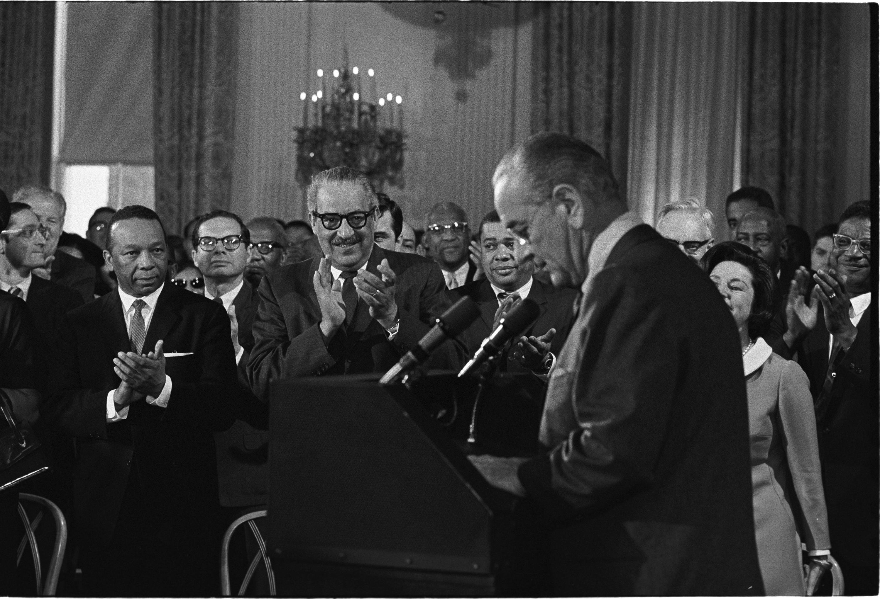 Photo - Signing of the Civil Rights Act of 1968 - LBJ Library