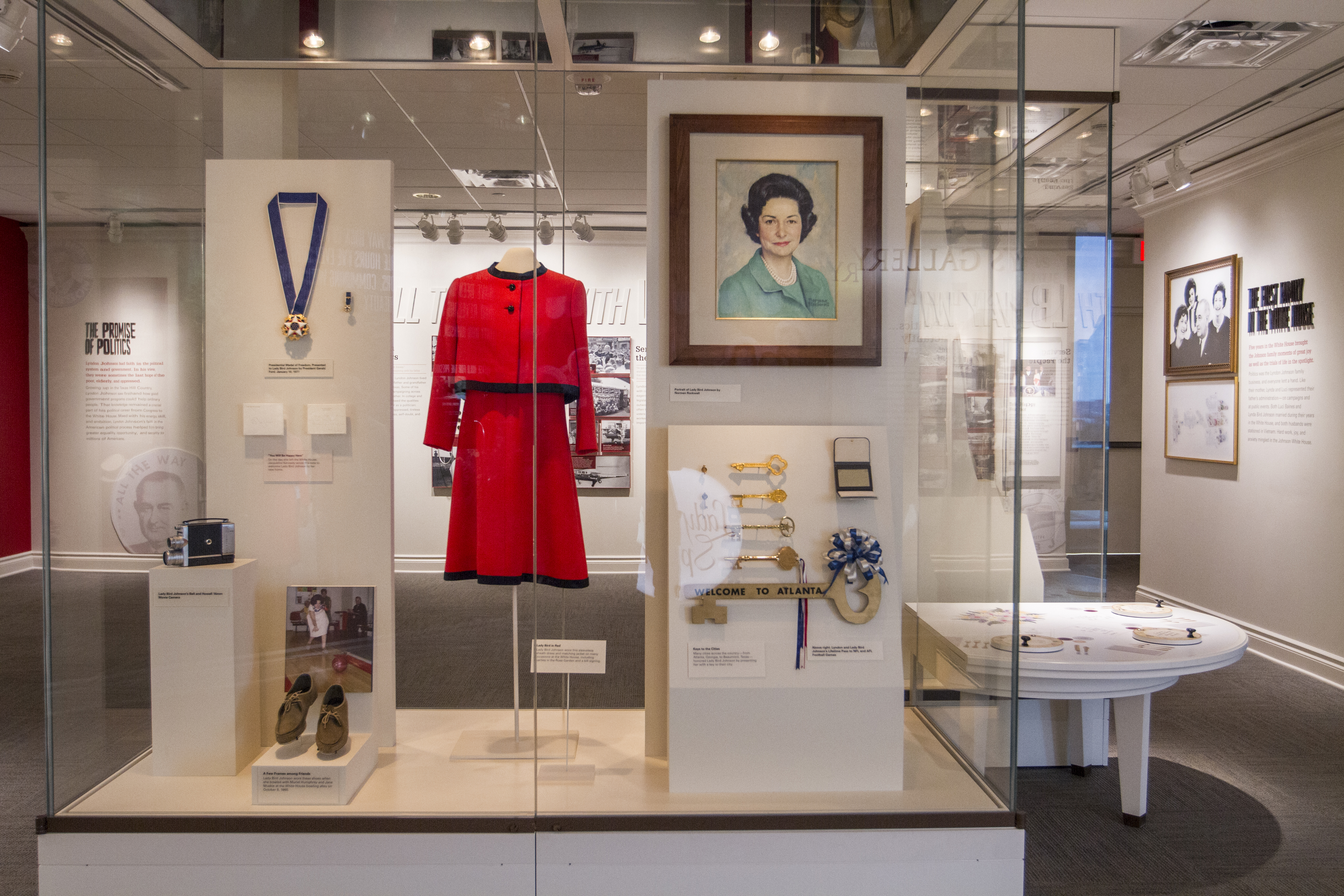 Exhibits on the 10th floor after the completed redesign.