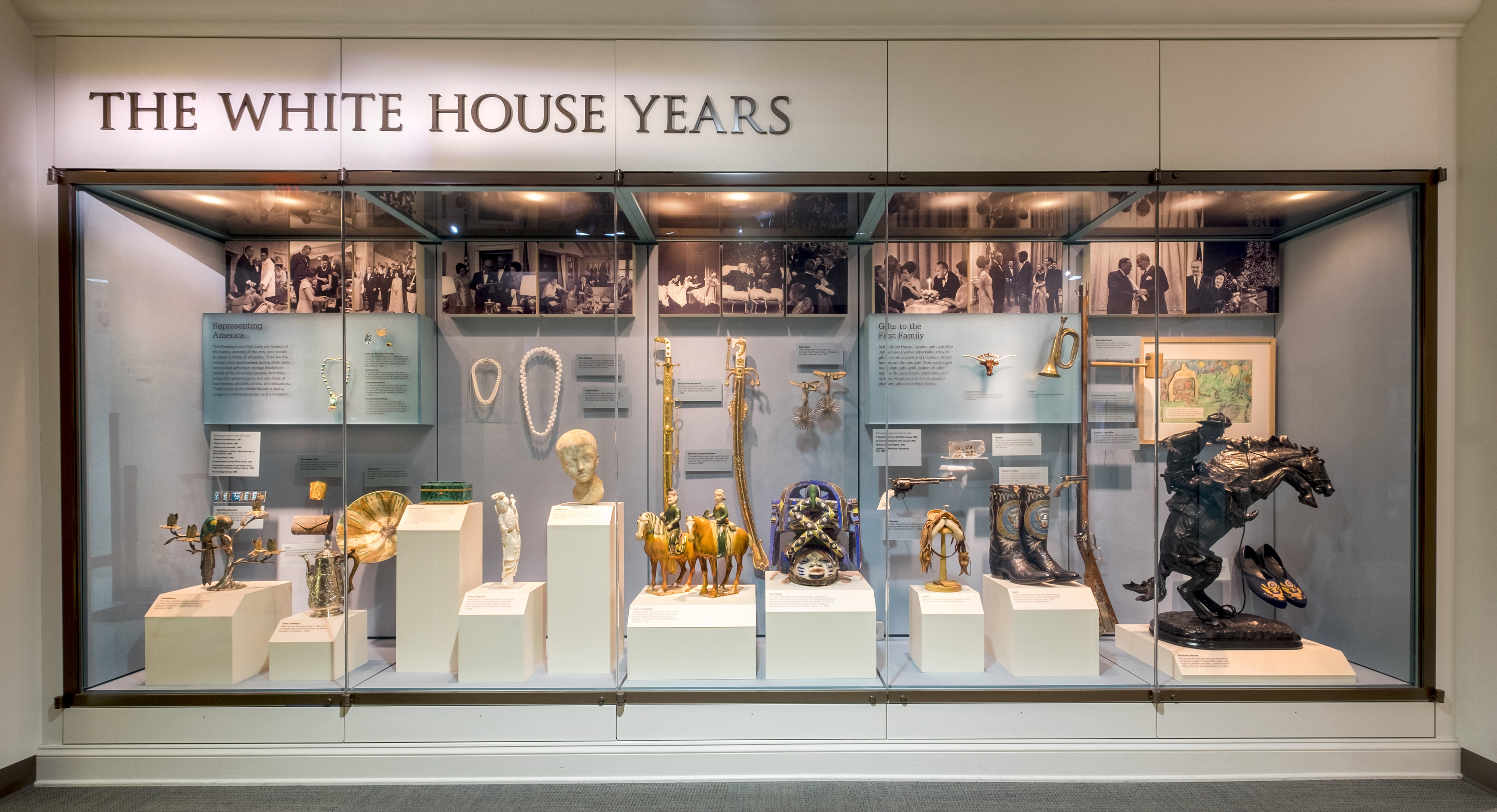 The White House Years exhibit on the 10th floor of the LBJ Presidential Library.