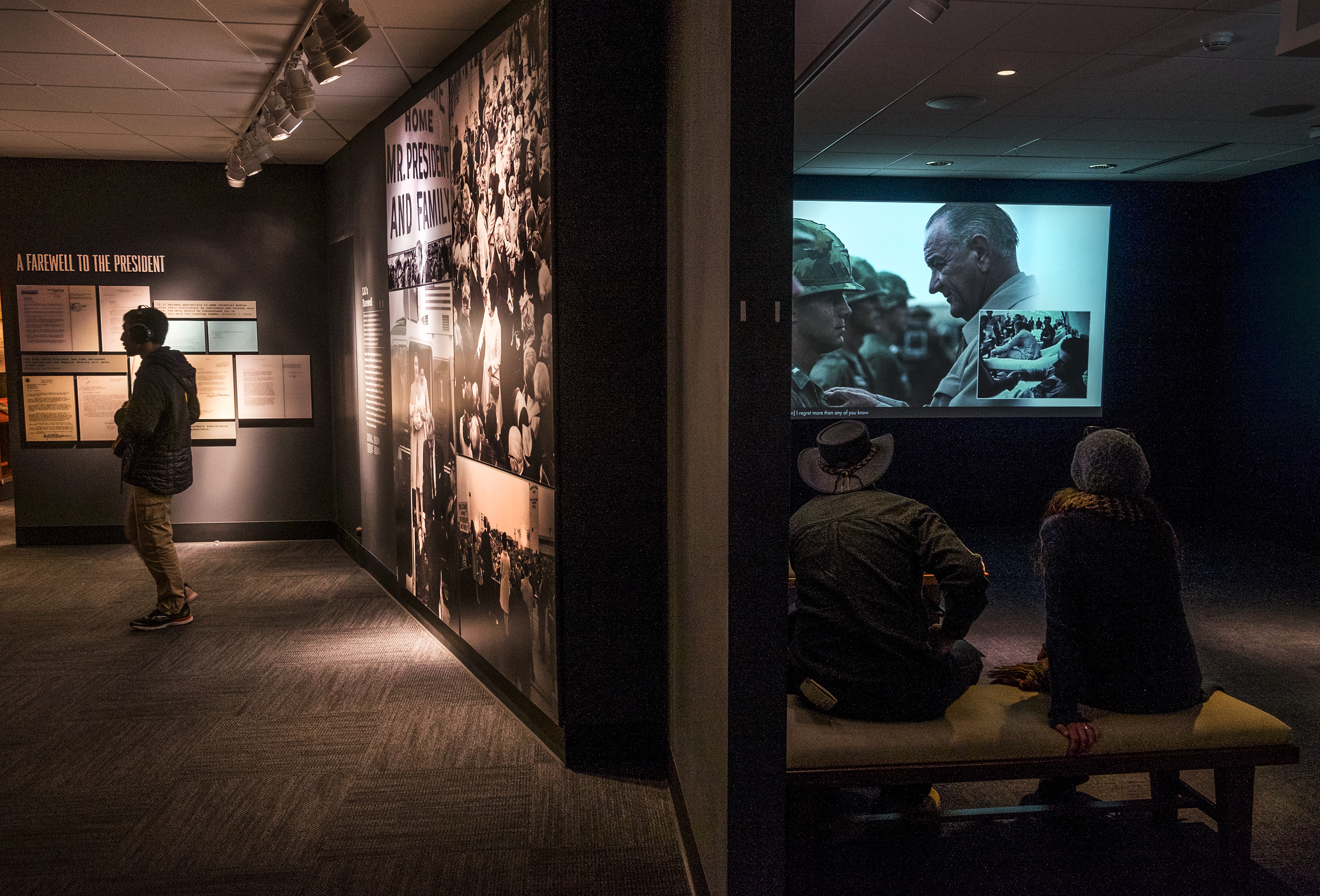  LBJ's Farewell exhibit and theater at the LBJ Presidential Library.