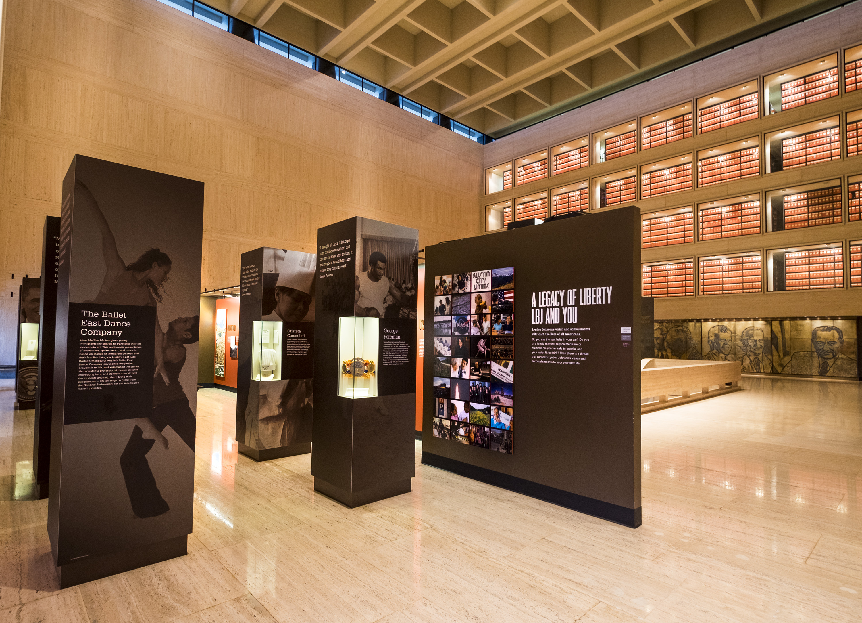 LBJ's Legacy Impact Gallery at the LBJ Presidential Library.