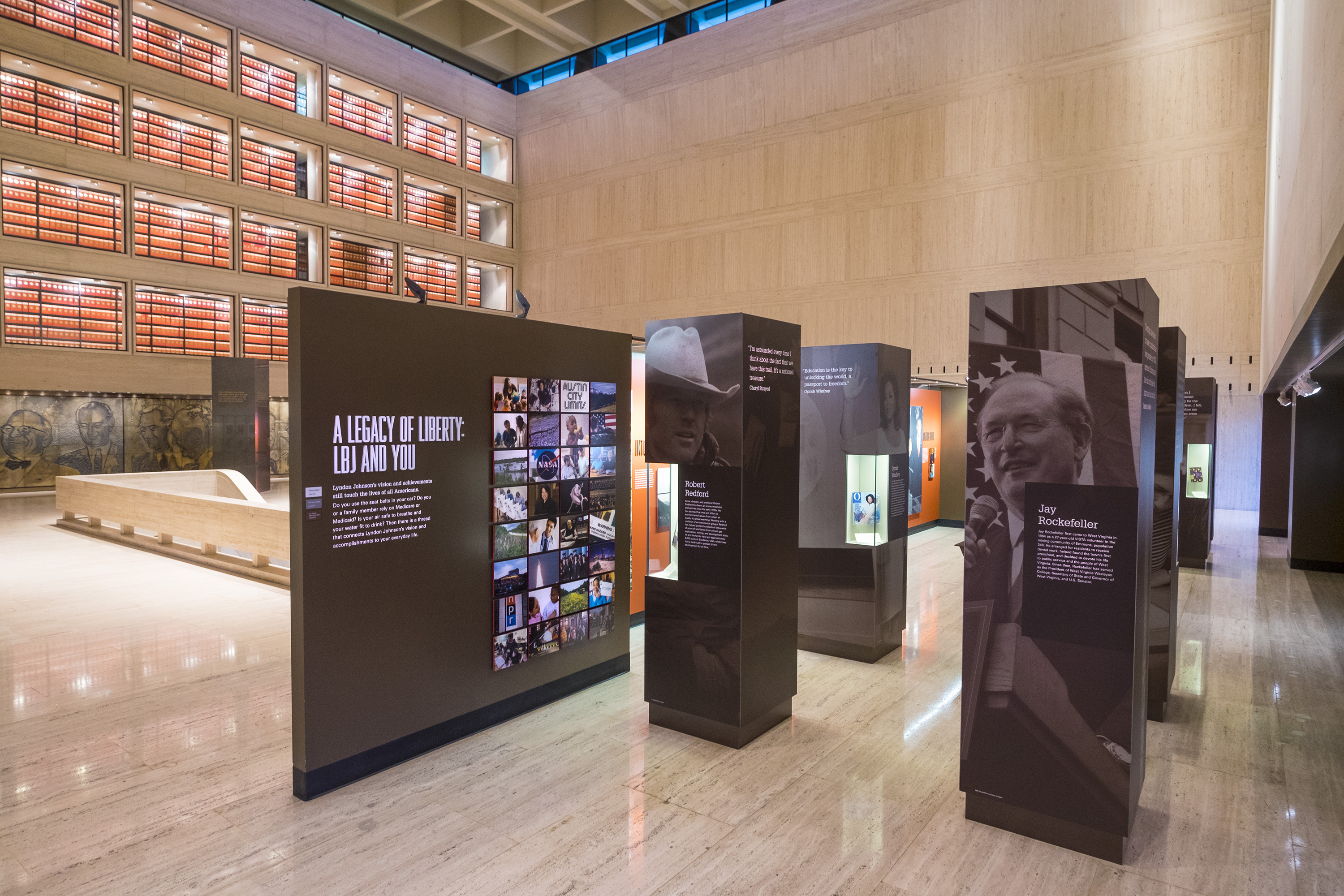 LBJ's Legacy Impact Gallery at the LBJ Presidential Library.