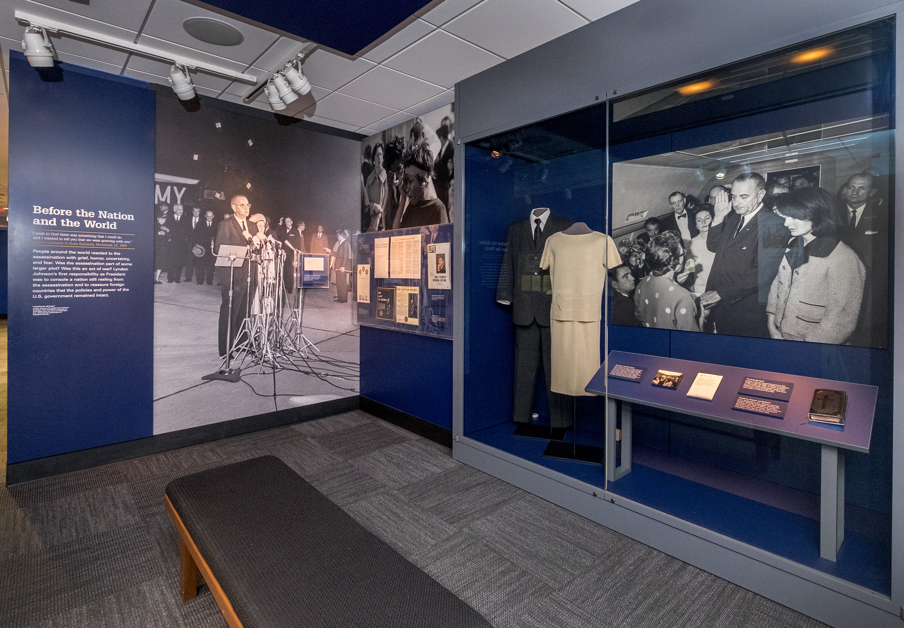 `exhibit at the LBJ Presidential Library