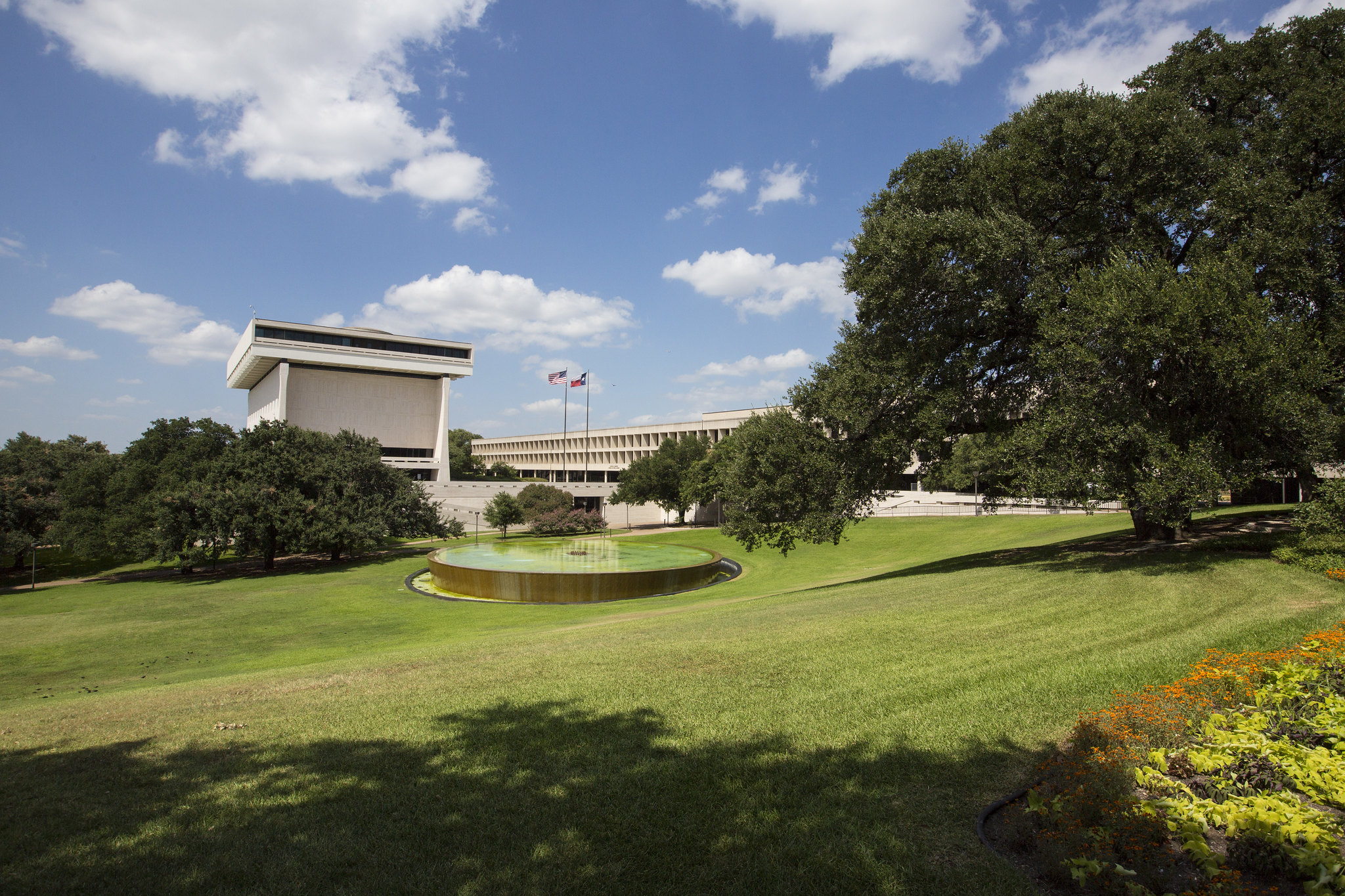 The LBJ Presidential Library in Austin, Texas.
