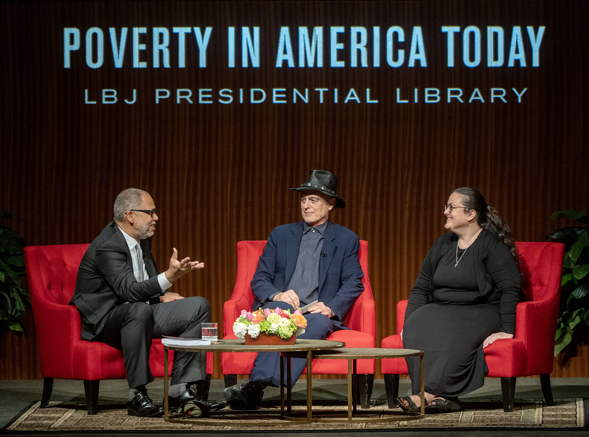 Adam Green, Bobby Shriver and Reverend Dr. Liz Theoharis