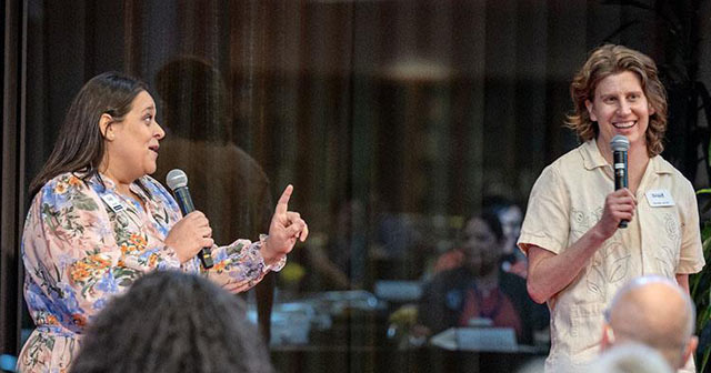 Sheila Mehta and Kameko Jacobs, LBJ Library photo by Jay Godwin