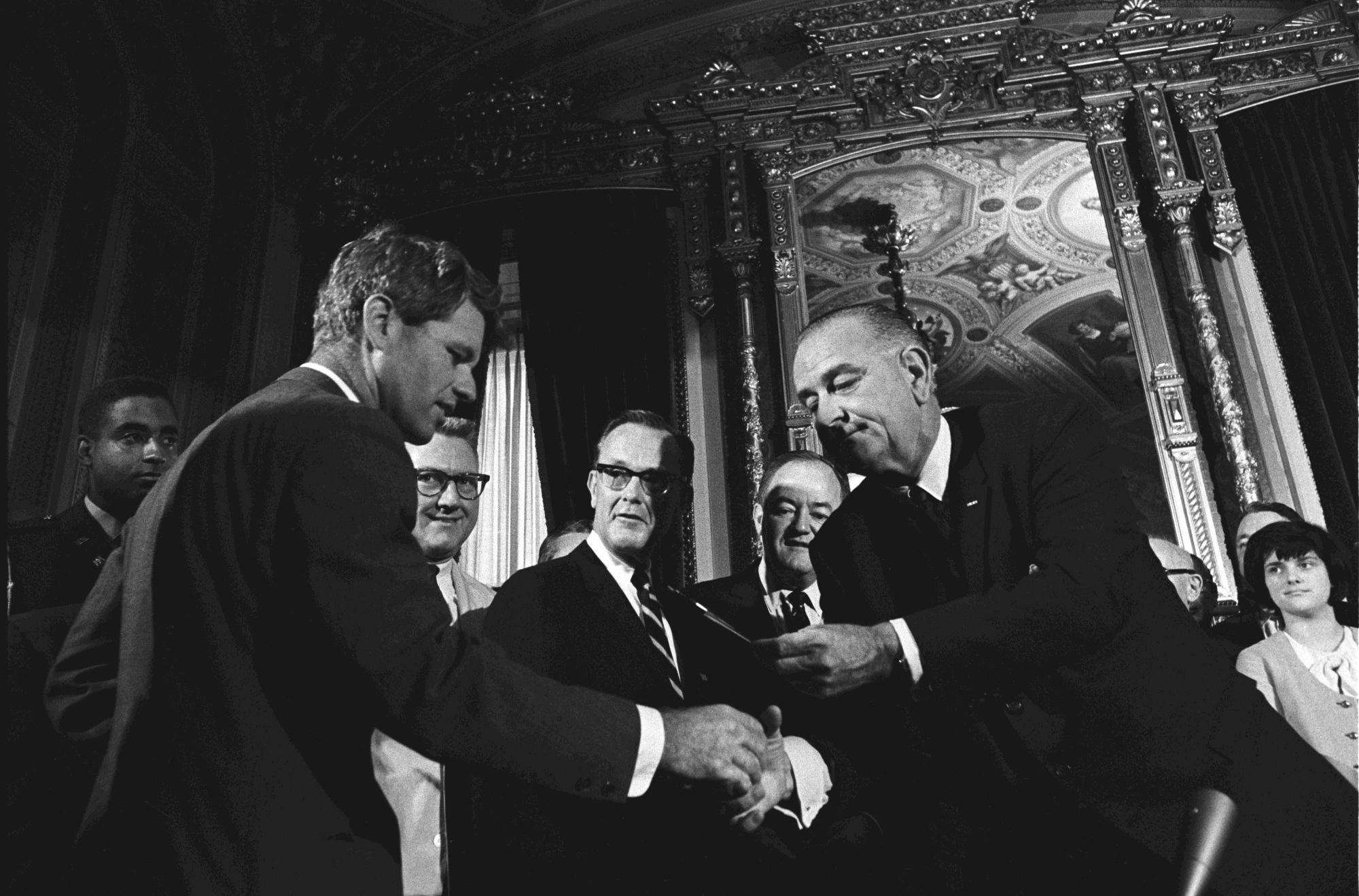 Photo - Signing of the Voting Rights Act - LBJ Library