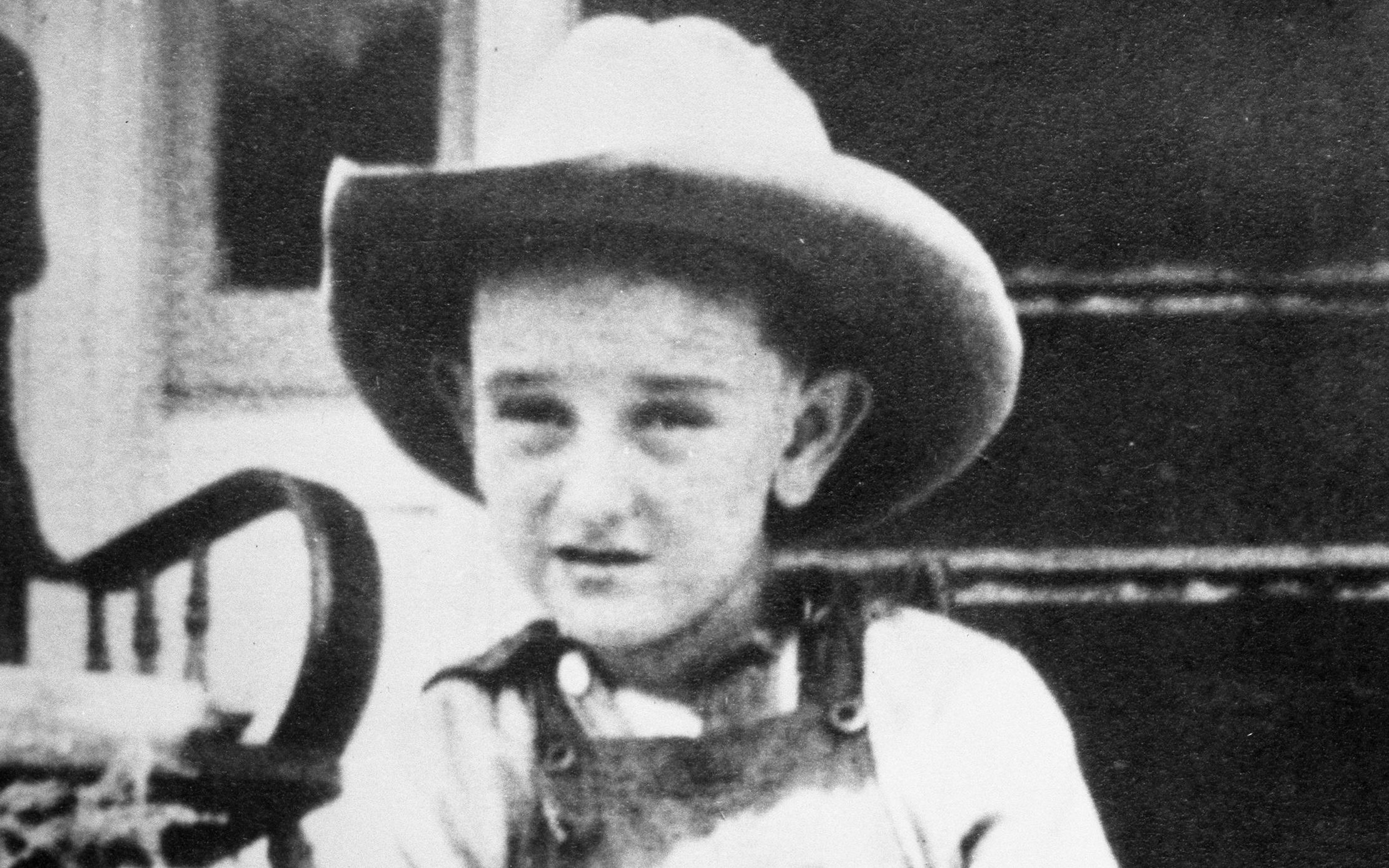 Lyndon Johnson at about age 7, ca. 1915. 
