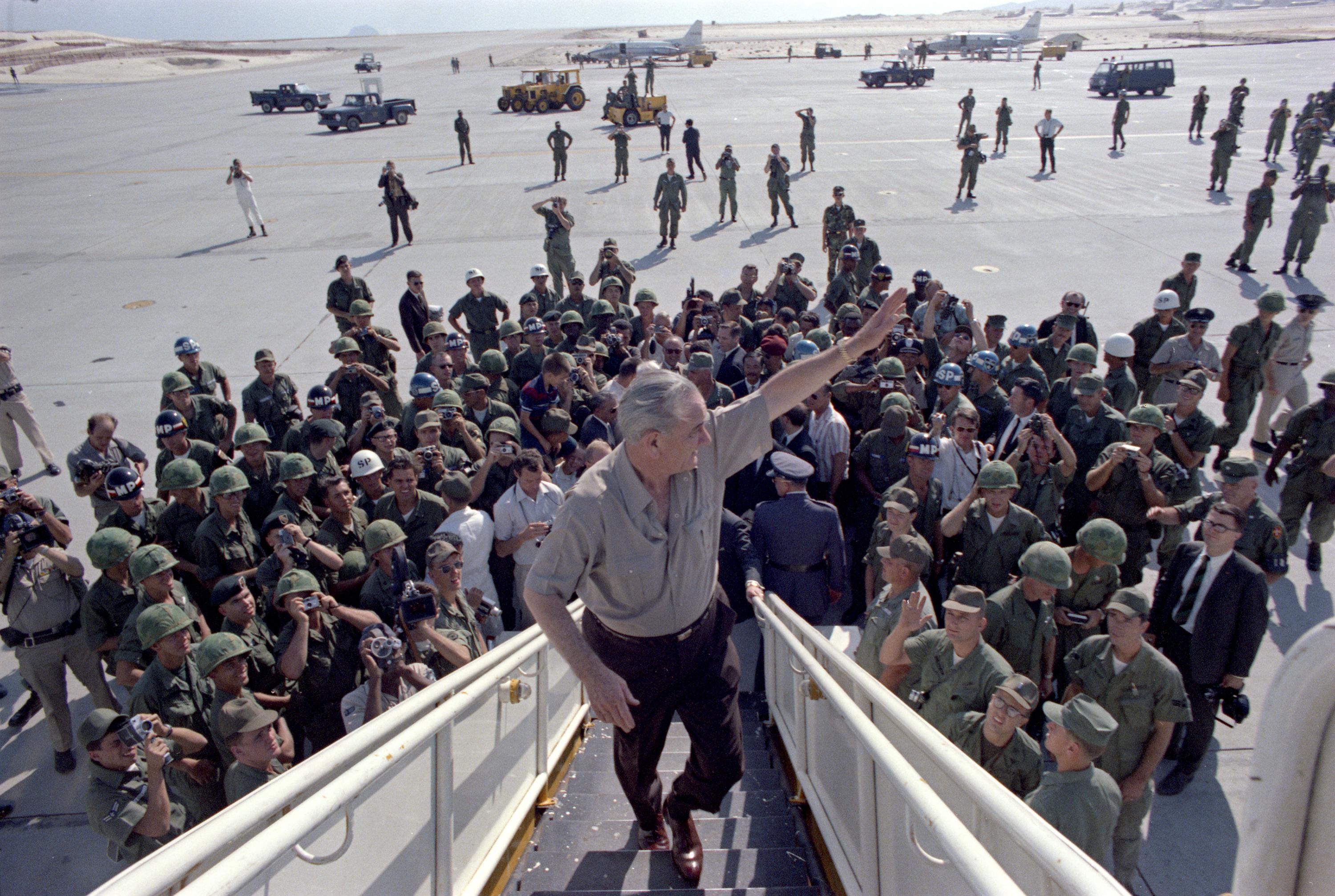 Photo December 1967 President Johnson's Second and Final Visit to