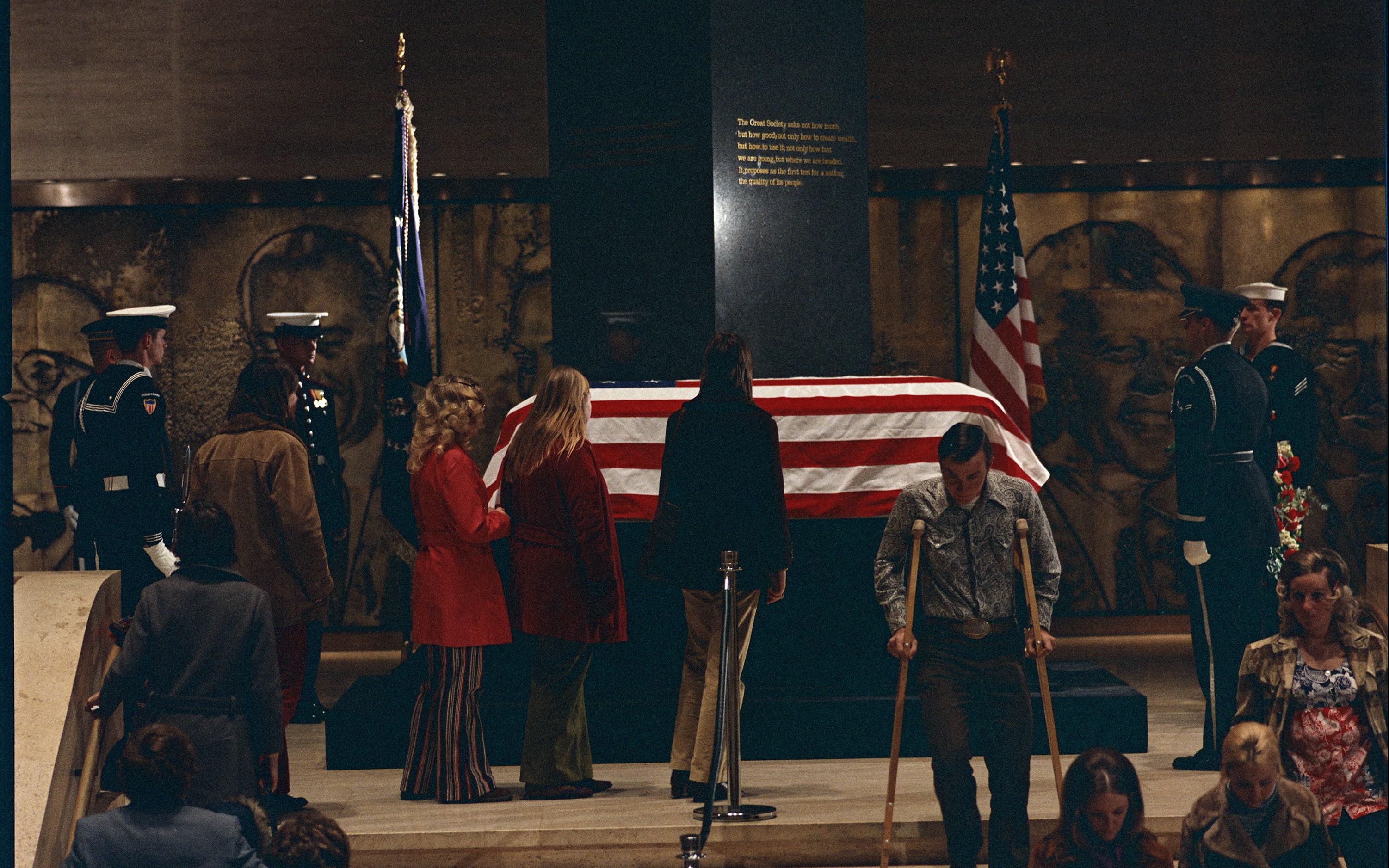 Photo - President Lyndon B. Johnson Lying in State - LBJ Library