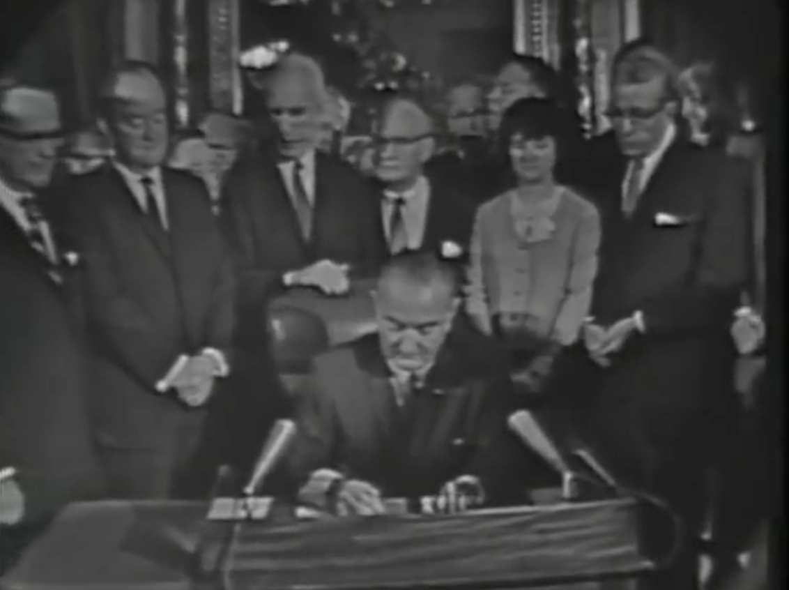 Video Signing of the Voting Rights Act LBJ Library