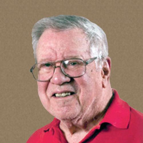 Honorable William P. Hobby in a red polo shirt