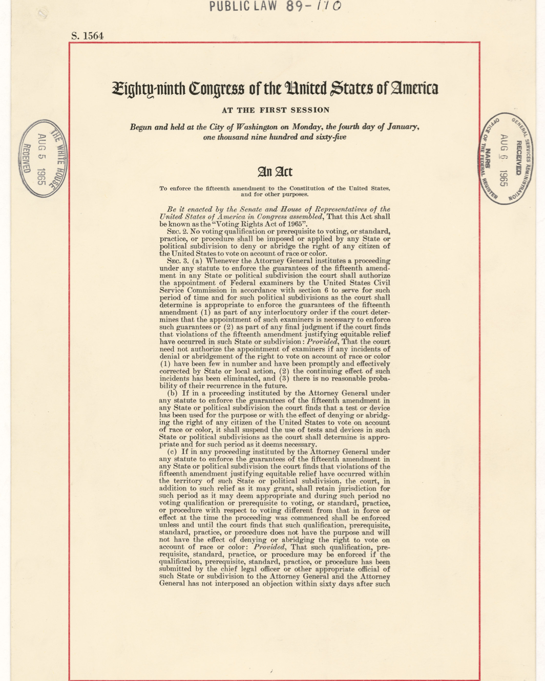 Voting Rights Act of 1965
