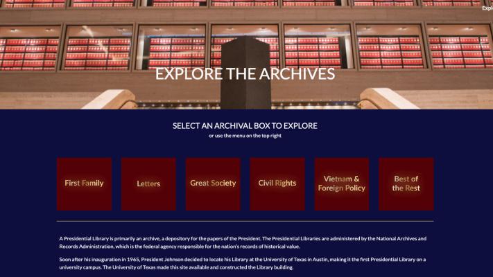Explore the Archives interactive
