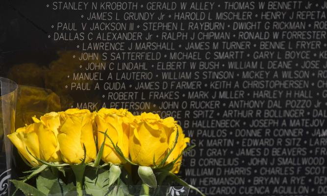 Press conference for "The Wall That Heals" Vietnam Wall 2016.
