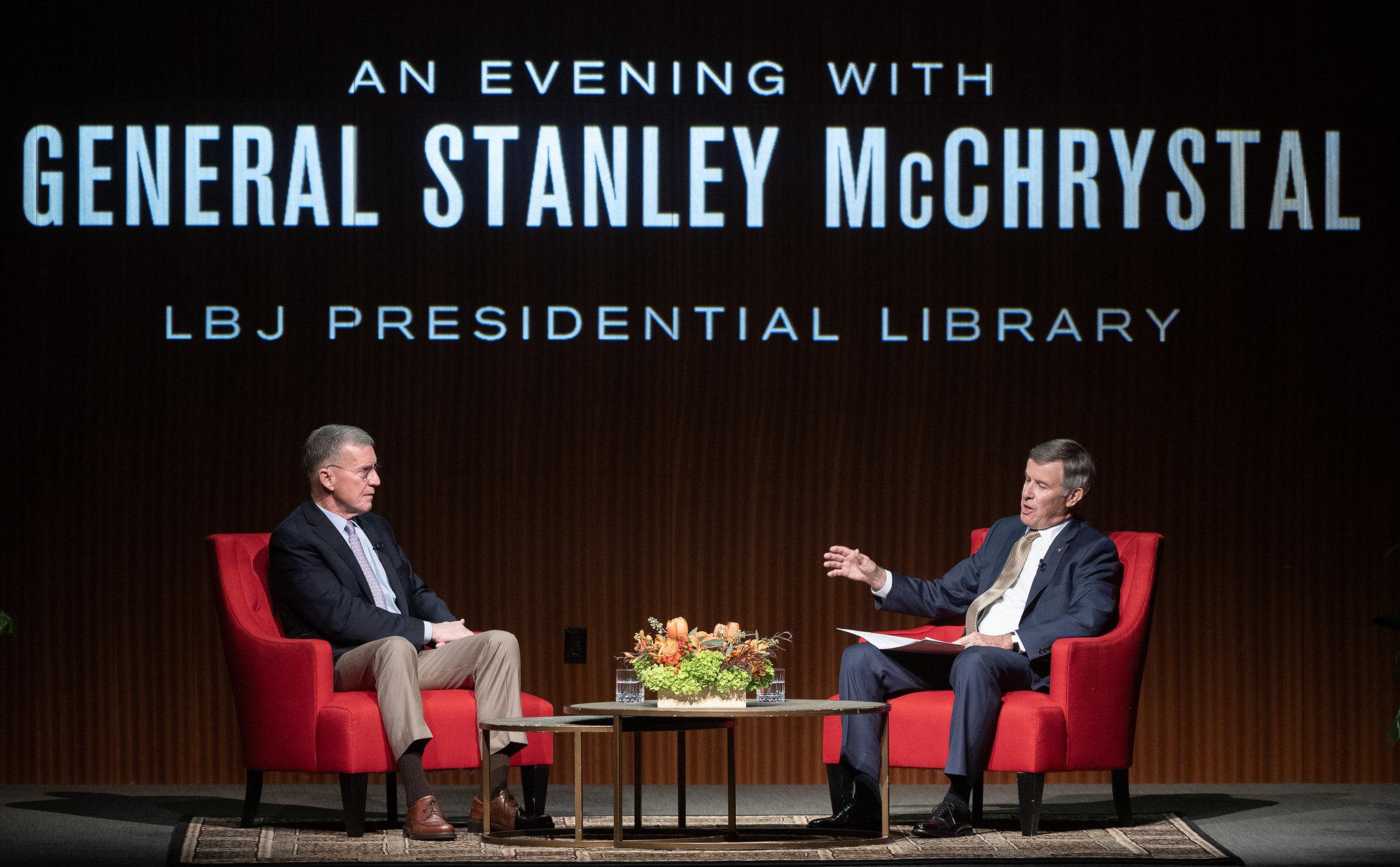 General Stanley McChrystal and Admiral Joseph Maguire