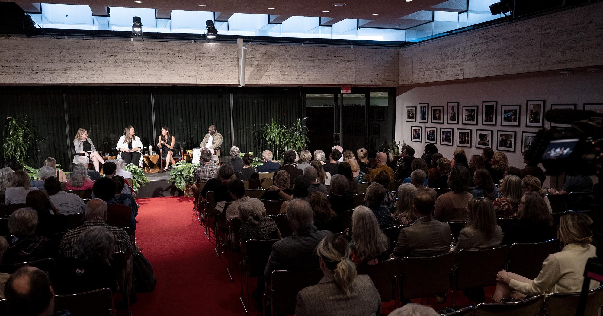 Eleanor Klibanoff, Skye Perryman, Cristina Tzintzún Ramirez and Jamelle Bouie