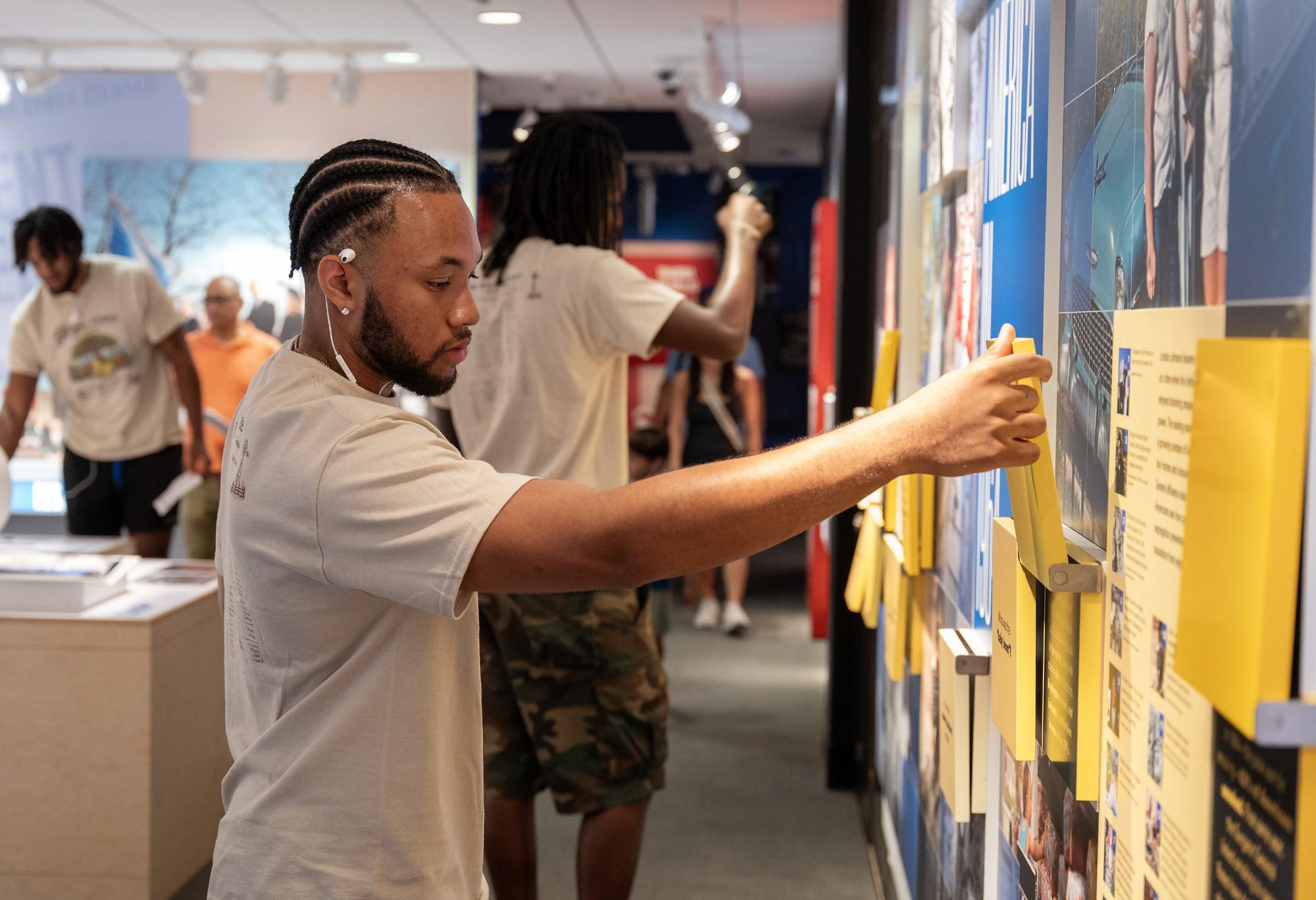 Caleb Winfield visits the LBJ Library.